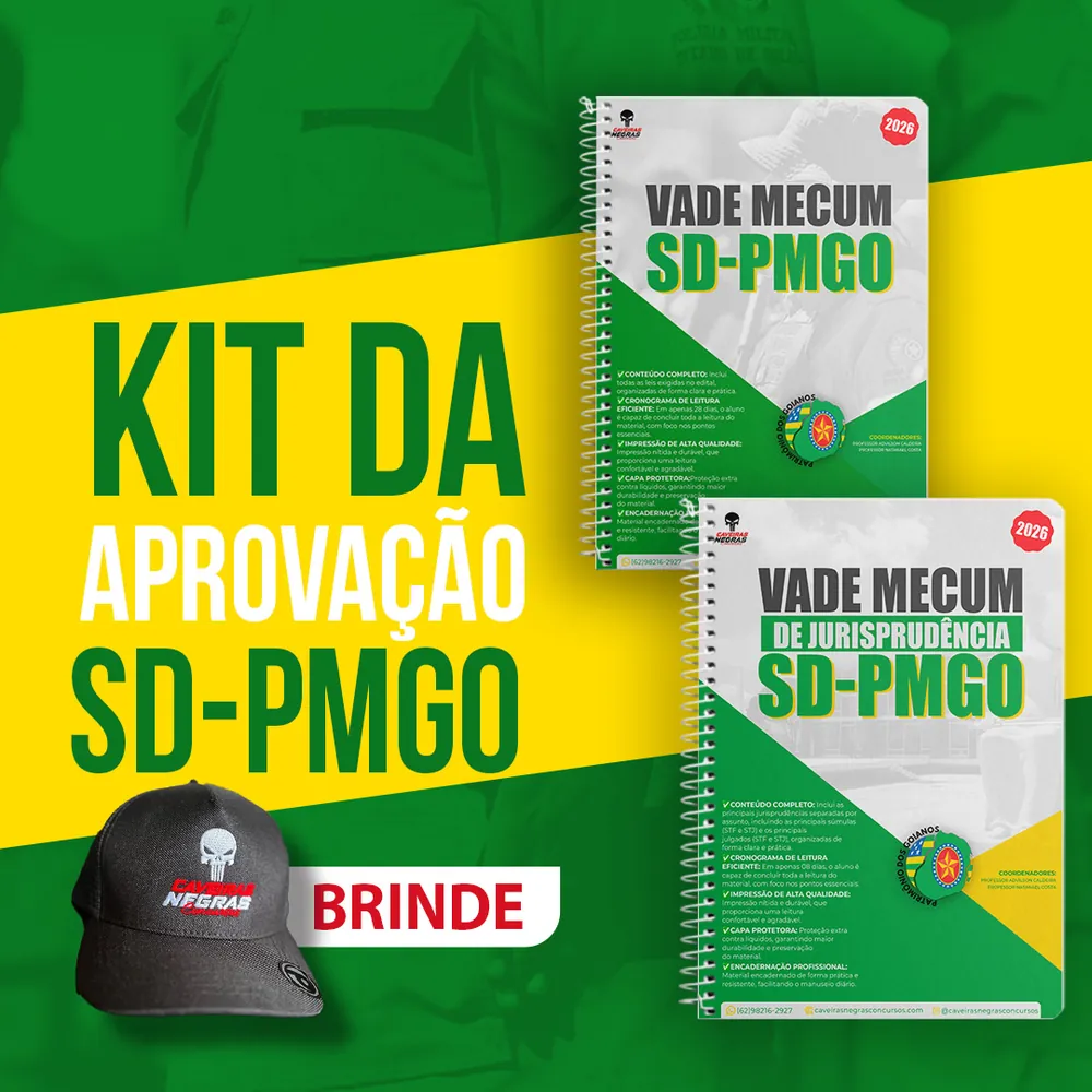 Kit da Aprovação — PMGO - Soldado