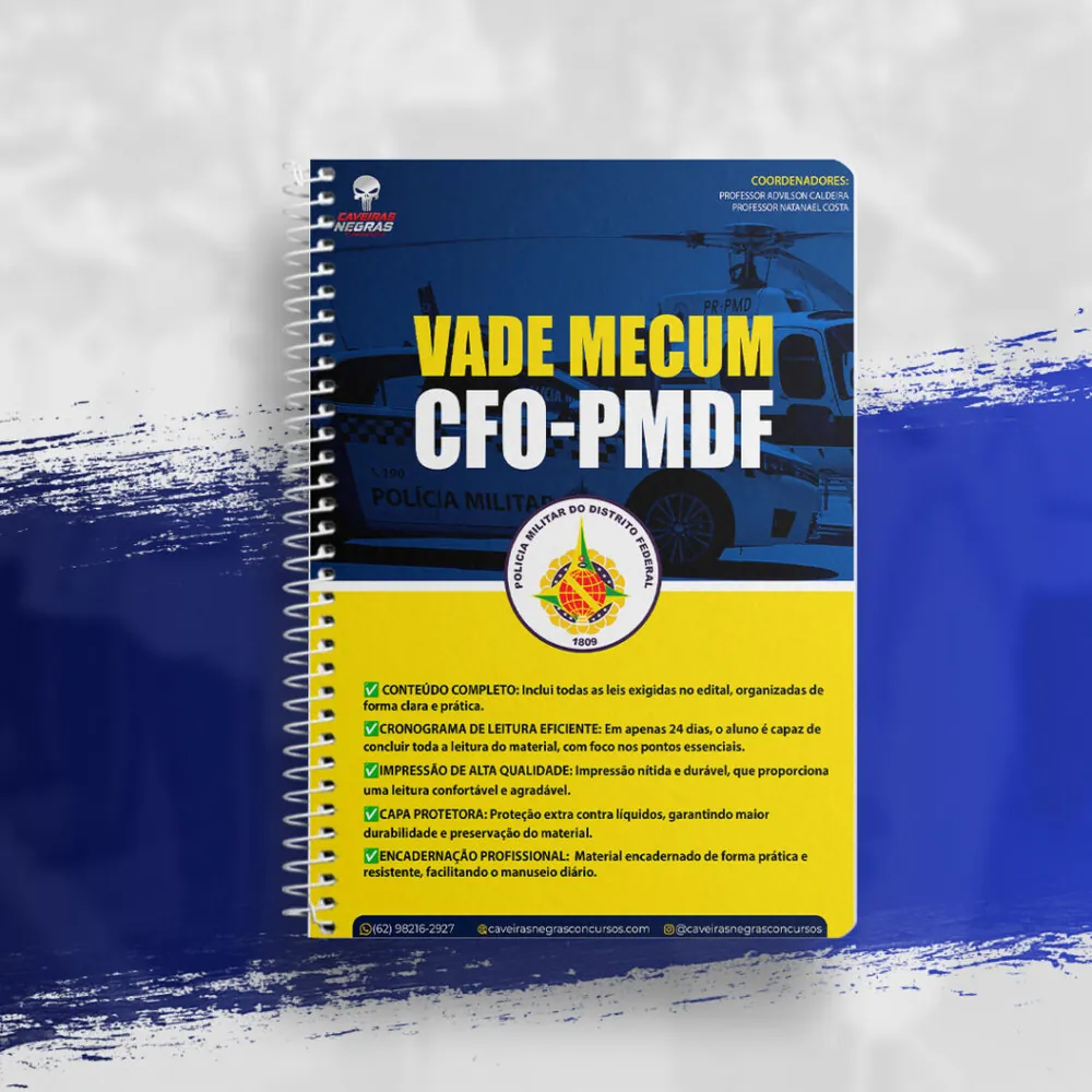 Vade Mecum + Cronograma de Leitura — PMDF - CFO