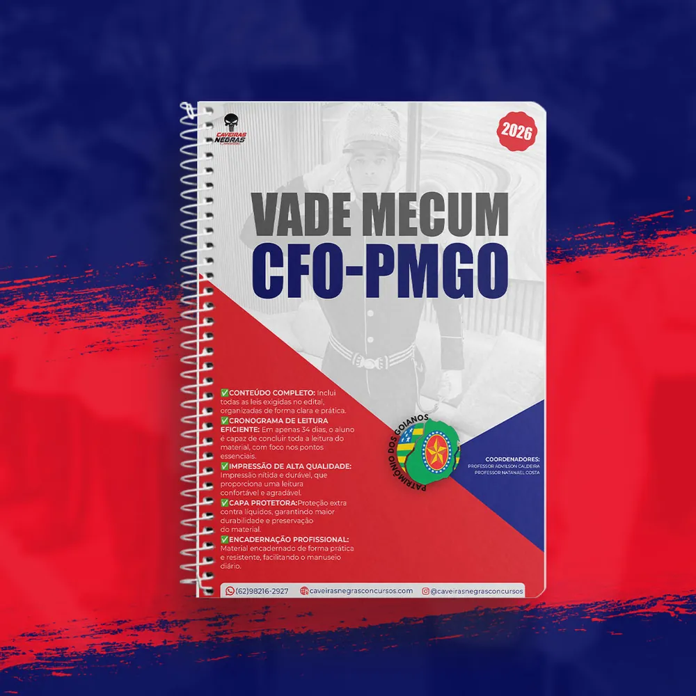 Vade Mecum + Cronograma de Leitura — PMGO - CFO