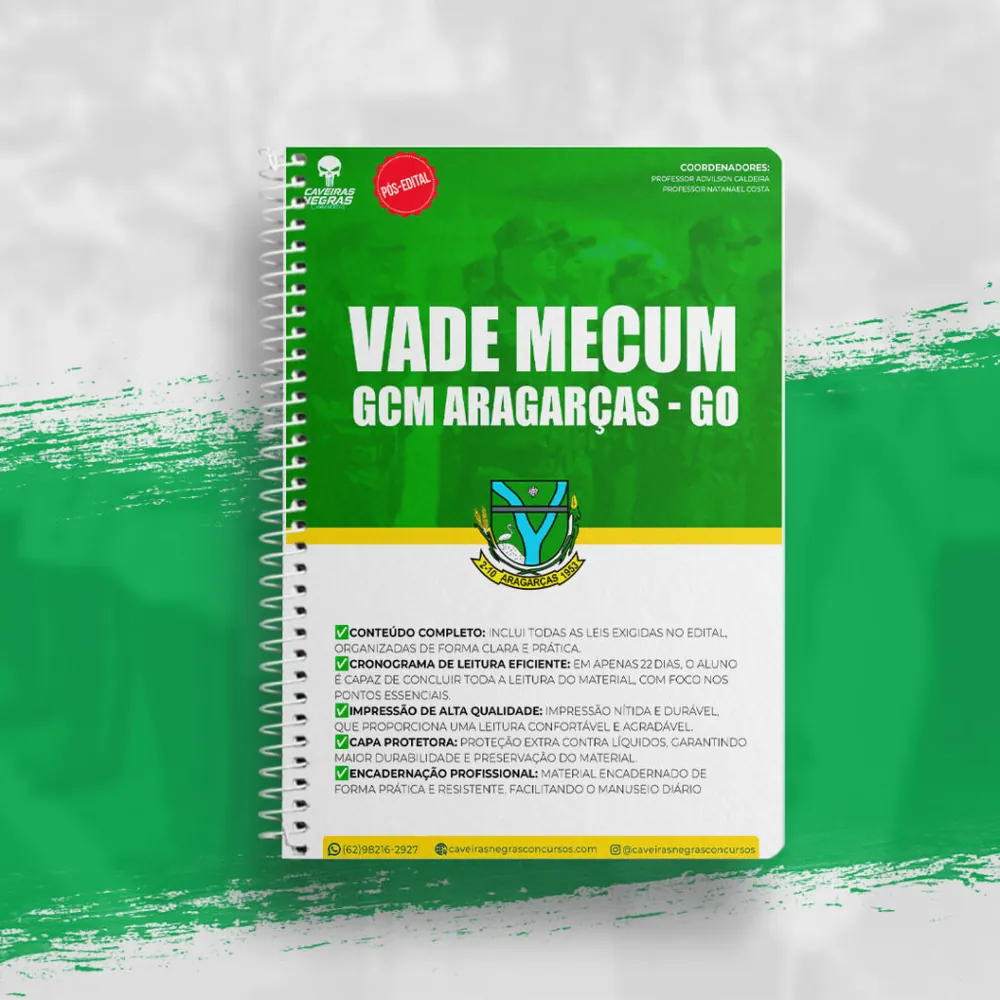 Vade Mecum + Cronograma de Leitura — GCM Aragarças