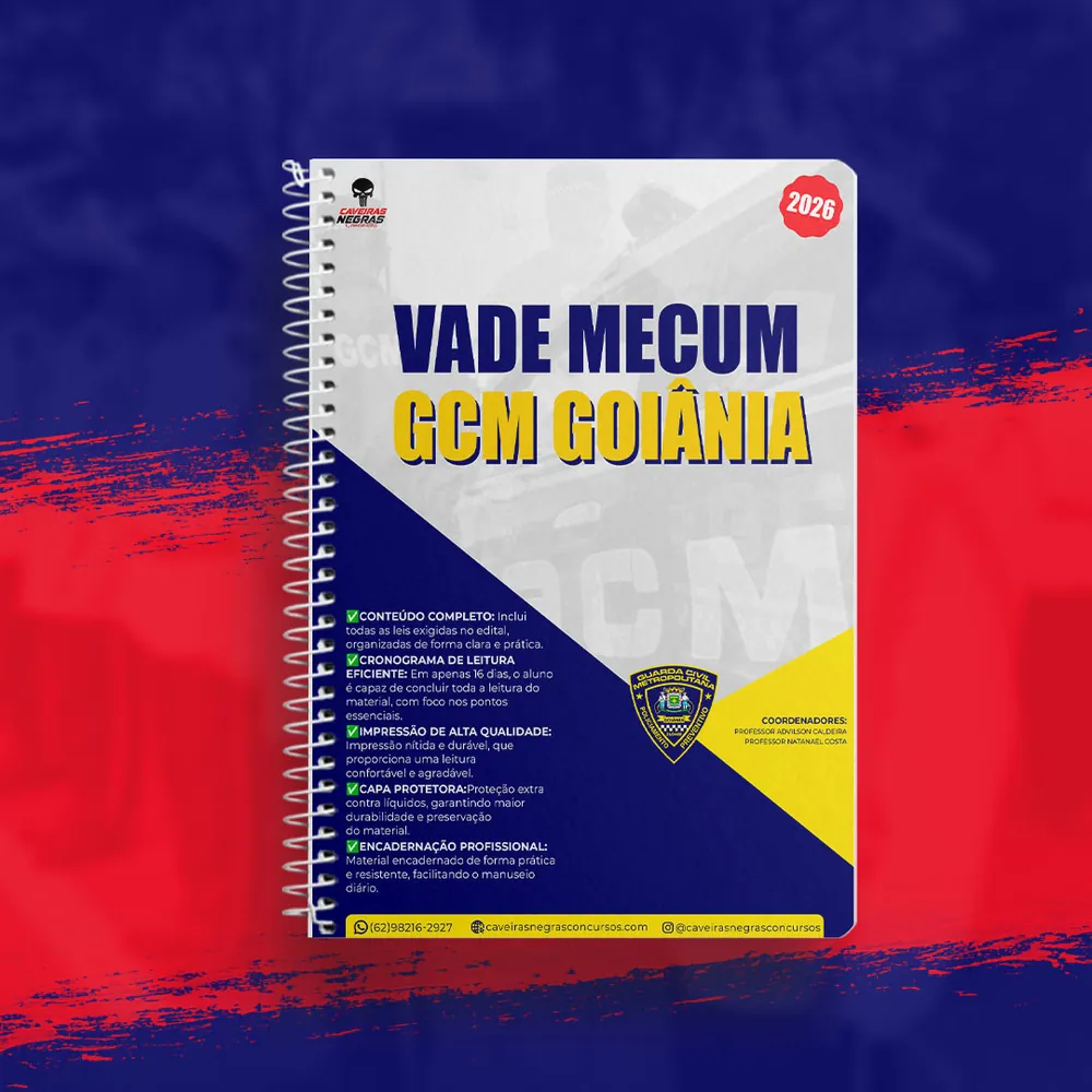 Vade Mecum + Cronograma de Leitura — GCM Goiânia
