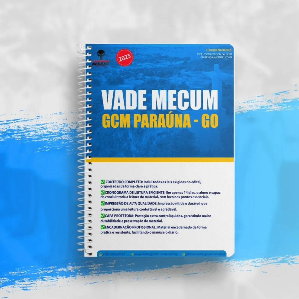 Vade Mecum + Cronograma de Leitura — GCM Paraúna