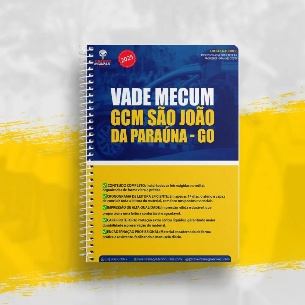 Vade Mecum + Cronograma de Leitura — GCM São João da Paraúna