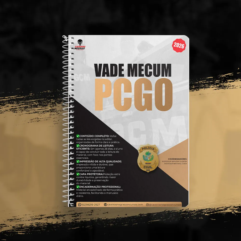 Vade Mecum + Cronograma de Leitura — PCGO Pré-Edital